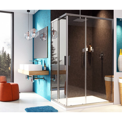 Душевой уголок WasserKRAFT Lippe 45S07 120x90 профиль Хром, стекло Прозрачное Душевой уголок WasserKRAFT Lippe 45S07 120x90 профиль Хром, стекло Прозрачное