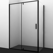 Душевой уголок WasserKRAFT Elbе 120x100 74P10 профиль Черный стекло прозрачное