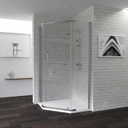 Душевой уголок RGW Passage PA-81 120x120 профиль Хром стекло прозрачное