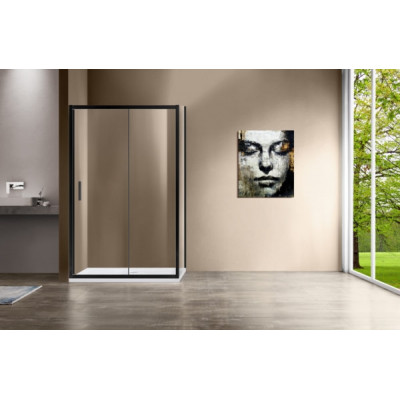 Душевой уголок Vincea Garda 120х80 VSR-1G8012CLB профиль Черный стекло прозрачное Душевой уголок Vincea Garda 120х80 VSR-1G8012CLB профиль Черный стекло прозрачное