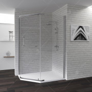 Душевой уголок RGW Passage PA-91 90x100 профиль Хром стекло прозрачное