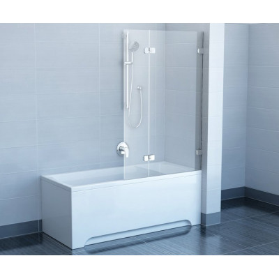 Шторка для ванны Ravak Brilliant BVS2-100 L хром+транспарент Шторка для ванны Ravak Brilliant BVS2-100 L хром+транспарент