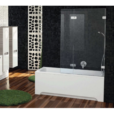 Шторка для ванны Ravak Brilliant BVS2-100 L хром+транспарент Шторка для ванны Ravak Brilliant BVS2-100 L хром+транспарент
