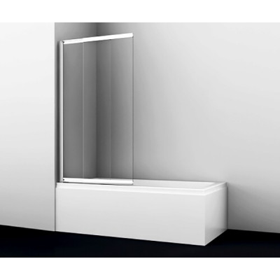Шторка на ванну WasserKRAFT Main 100x140 41S02-100WS профиль Серебристый стекло прозрачное с покрытием WasserSchutz Шторка на ванну WasserKRAFT Main 100x140 41S02-100WS профиль Серебристый стекло прозрачное с покрытием WasserSchutz