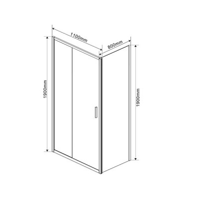Душевой уголок Vincea Garda 110х80 VSR-1G8011CL профиль Хром стекло прозрачное Душевой уголок Vincea Garda 110х80 VSR-1G8011CL профиль Хром стекло прозрачное
