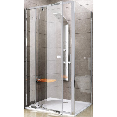 Cтенка для душевого уголка Ravak Pivot PPS-80 90G40C00Z1 профиль Хром стекло прозрачное Cтенка для душевого уголка Ravak Pivot PPS-80 90G40C00Z1 профиль Хром стекло прозрачное