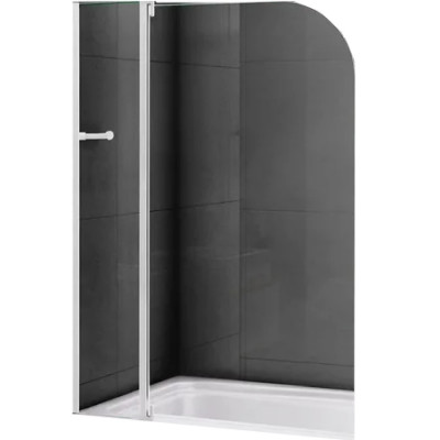 Шторка на ванну Cezares Relax V-11 100х140 профиль Белый стекло прозрачное Шторка на ванну Cezares Relax V-11 100х140 профиль Белый стекло прозрачное