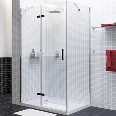 Душевой уголок WasserKRAFT Aller 100x120 L 10H10LBLACK профиль Черный Хром стекло прозрачное Душевой уголок WasserKRAFT Aller 100x120 L 10H10LBLACK профиль Черный Хром стекло прозрачное
