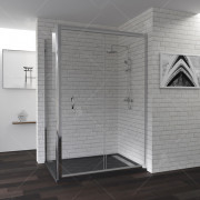 Душевой уголок RGW Passage PA-42 140x120 профиль Хром стекло прозрачное