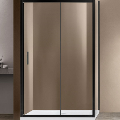 Душевой уголок Vincea Garda 130х80 VSR-1G8013CLB профиль Черный стекло прозрачное Душевой уголок Vincea Garda 130х80 VSR-1G8013CLB профиль Черный стекло прозрачное