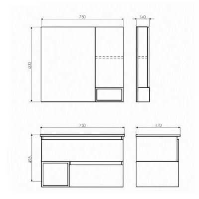 Тумба с раковиной Comforty Турин 75 дуб белый/белый матовый (раковина Comforty 75E) Тумба с раковиной Comforty Турин 75 дуб белый/белый матовый (раковина Comforty 75E)