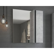 Зеркало-шкаф Comforty Эдинбург 75 бетон светлый L/R