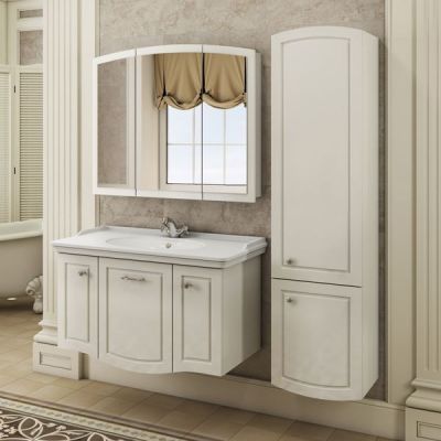 Комплект мебели Comforty Палини 100 белый глянец (раковина Comforty 50110) Комплект мебели Comforty Палини 100 белый глянец (раковина Comforty 50110)
