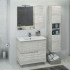 Комплект мебели Comforty Верона 90 дуб белый с бельевой корзиной (раковина Quadro 90) Комплект мебели Comforty Верона 90 дуб белый с бельевой корзиной (раковина Quadro 90)