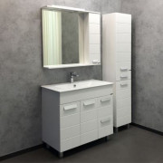 Комплект мебели Comforty Модена М 90 белый матовый (раковина Quadro 90)
