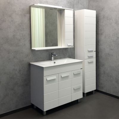 Комплект мебели Comforty Модена М 90 белый матовый (раковина Quadro 90) Комплект мебели Comforty Модена М 90 белый матовый (раковина Quadro 90)
