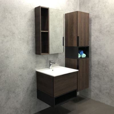 Комплект мебели Comforty Франкфурт 60 дуб шоколадно-коричневый (раковина Comforty 60E) Комплект мебели Comforty Франкфурт 60 дуб шоколадно-коричневый (раковина Comforty 60E)