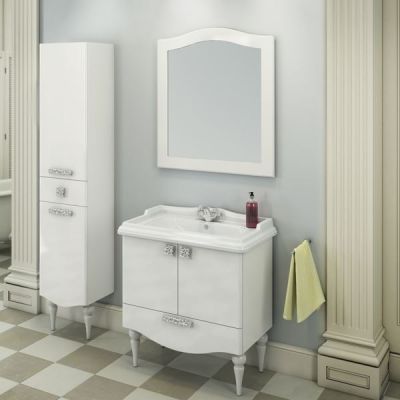 Комплект мебели Comforty Монако 80-1 белый глянец (раковиной Comforty 3380) Комплект мебели Comforty Монако 80-1 белый глянец (раковиной Comforty 3380)