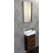 Комплект мебели Comforty Матэ 40 дуб темно-коричневый (раковина Cersanit Crea 40)