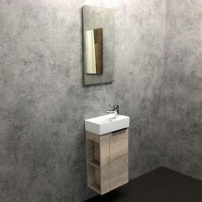 Комплект мебели Comforty Матэ 40 дуб дымчатый (раковина Cersanit Crea 40) Комплект мебели Comforty Матэ 40 дуб дымчатый (раковина Cersanit Crea 40)