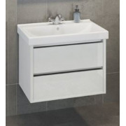 Тумба с раковиной Comforty Дублин 75 белый глянец (раковина Comforty 8057)