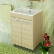 Тумба с раковиной Comforty Марио 60 сосна лоредо (раковина Quadro 60)