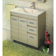 Тумба с раковиной Comforty Марио 90 сосна лоредо (раковина Quadro 90)