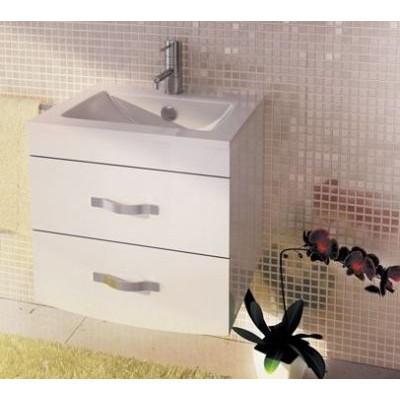 Тумба с раковиной Comforty Лаура 60-2 белый глянец (раковина Quadro 60) Тумба с раковиной Comforty Лаура 60-2 белый глянец (раковина Quadro 60)