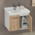 Тумба с раковиной Comforty Рига 60 дуб сонома (раковина Comforty 9335-60) Тумба с раковиной Comforty Рига 60 дуб сонома (раковина Comforty 9335-60)