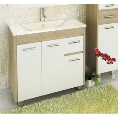 Тумба с раковиной Comforty Тулуза 90 сосна лоредо (раковина Quadro 90) Тумба с раковиной Comforty Тулуза 90 сосна лоредо (раковина Quadro 90)