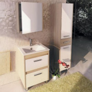 Комплект мебели Comforty Тулуза 60 сосна лоредо (раковина Quadro 60)