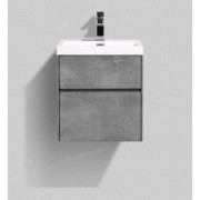 Тумба с раковиной BelBagno Stile Moderno Pietra Mini 50 с асимметричными ящиками Stucco Cemento