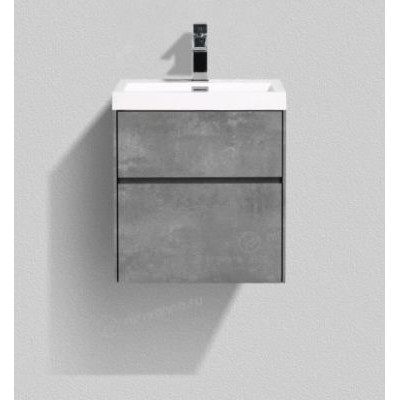 Тумба с раковиной BelBagno Stile Moderno Pietra Mini 50 с асимметричными ящиками Stucco Cemento Тумба с раковиной BelBagno Stile Moderno Pietra Mini 50 с асимметричными ящиками Stucco Cemento