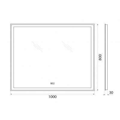 Зеркало BelBagno Stile Moderno SPC-GRT-1000-800-LED-TCH-PHONE 100*80 с bluetooth-модулем, микрофоном и динамиками Зеркало BelBagno Stile Moderno SPC-GRT-1000-800-LED-TCH-PHONE 100*80 с bluetooth-модулем, микрофоном и динамиками
