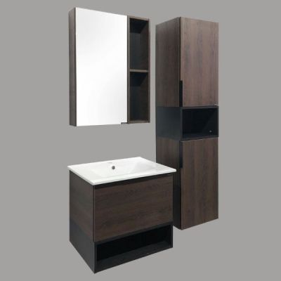 Комплект мебели Comforty Франкфурт 60 дуб шоколадно-коричневый (раковина Comforty 60E) Комплект мебели Comforty Франкфурт 60 дуб шоколадно-коричневый (раковина Comforty 60E)