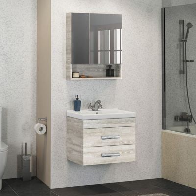 Тумба с раковиной Comforty Никосия 60 дуб белый (раковина Fest 60) Тумба с раковиной Comforty Никосия 60 дуб белый (раковина Fest 60)