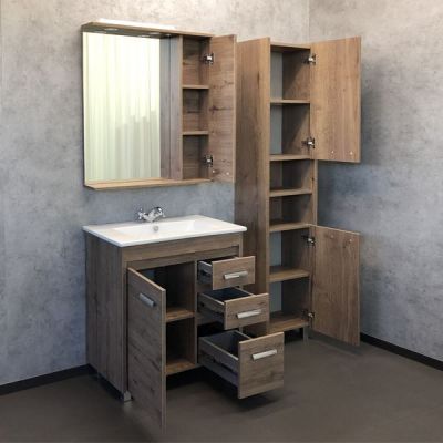 Тумба с раковиной Comforty Марио 75 дуб темный (раковина Quadro 75) Тумба с раковиной Comforty Марио 75 дуб темный (раковина Quadro 75)
