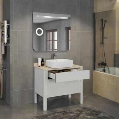 Тумба с раковиной Comforty Лондон 90-2 белый глянец с бежевой столешницей (раковина Comforty T-Y9378) Тумба с раковиной Comforty Лондон 90-2 белый глянец с бежевой столешницей (раковина Comforty T-Y9378)
