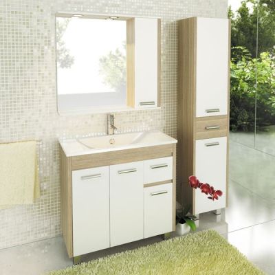 Тумба с раковиной Comforty Тулуза 90 сосна лоредо (раковина Quadro 90) Тумба с раковиной Comforty Тулуза 90 сосна лоредо (раковина Quadro 90)