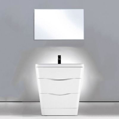 Тумба с раковиной BelBagno Stile Moderno Piramide 65 Bianco Lucido Тумба с раковиной BelBagno Stile Moderno Piramide 65 Bianco Lucido