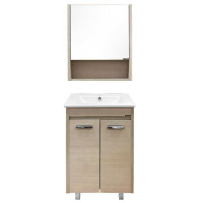 Комплект мебели Comforty Марио 60 сосна лоредо (раковина Quadro 60) Комплект мебели Comforty Марио 60 сосна лоредо (раковина Quadro 60)