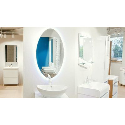 Зеркало Velvex Luna 60 белое Зеркало Velvex Luna 60 белое