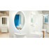 Зеркало Velvex Luna 60 белое Зеркало Velvex Luna 60 белое