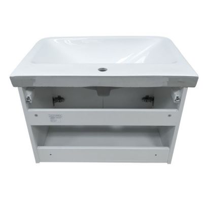 Комплект мебели Comforty Флоренция 70 белый глянец, зеркало (раковина Comforty 703) Комплект мебели Comforty Флоренция 70 белый глянец, зеркало (раковина Comforty 703)