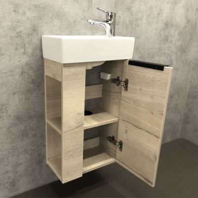 Комплект мебели Comforty Матэ 40 дуб дымчатый (раковина Cersanit Crea 40) Комплект мебели Comforty Матэ 40 дуб дымчатый (раковина Cersanit Crea 40)