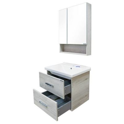 Комплект мебели Comforty Парма 60 дуб дымчатый (раковина Миранда 60) Комплект мебели Comforty Парма 60 дуб дымчатый (раковина Миранда 60)