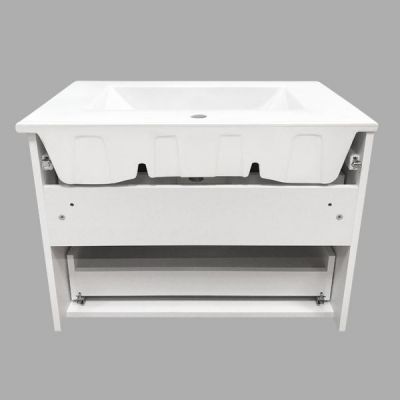 Тумба с раковиной Comforty Лаура 75-2 белый глянец (раковина Quadro 75) Тумба с раковиной Comforty Лаура 75-2 белый глянец (раковина Quadro 75)