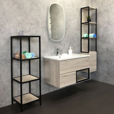 Тумба с раковиной Comforty Мальме 90 дуб дымчатый (раковина Comforty 9090EL) Тумба с раковиной Comforty Мальме 90 дуб дымчатый (раковина Comforty 9090EL)