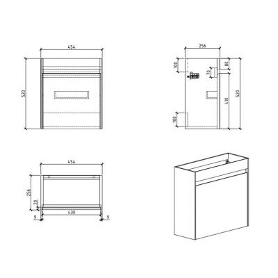 Тумба с раковиной BelBagno Stile Moderno Pietra Mini 46 L Stucco Cemento Тумба с раковиной BelBagno Stile Moderno Pietra Mini 46 L Stucco Cemento