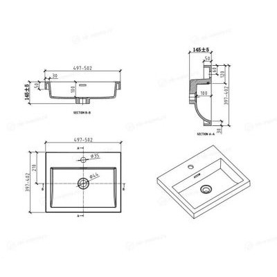 Тумба с раковиной BelBagno Stile Moderno Pietra Mini 50 Stone Тумба с раковиной BelBagno Stile Moderno Pietra Mini 50 Stone